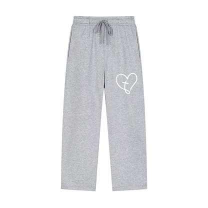 “Loved by Christ” Straight-Leg Bottoms [Grey]
