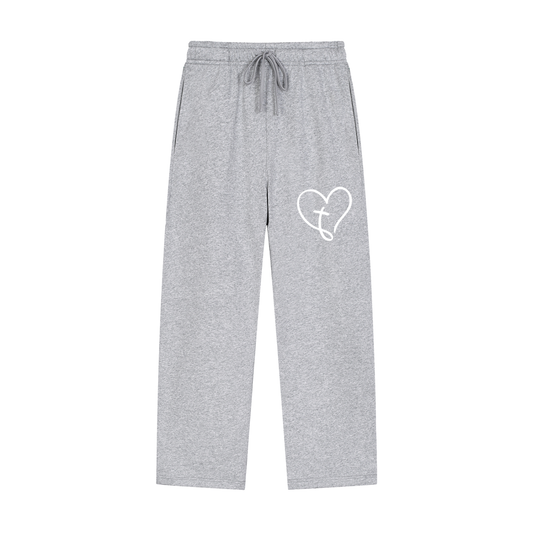 “Loved by Christ” Straight-Leg Bottoms [Grey]