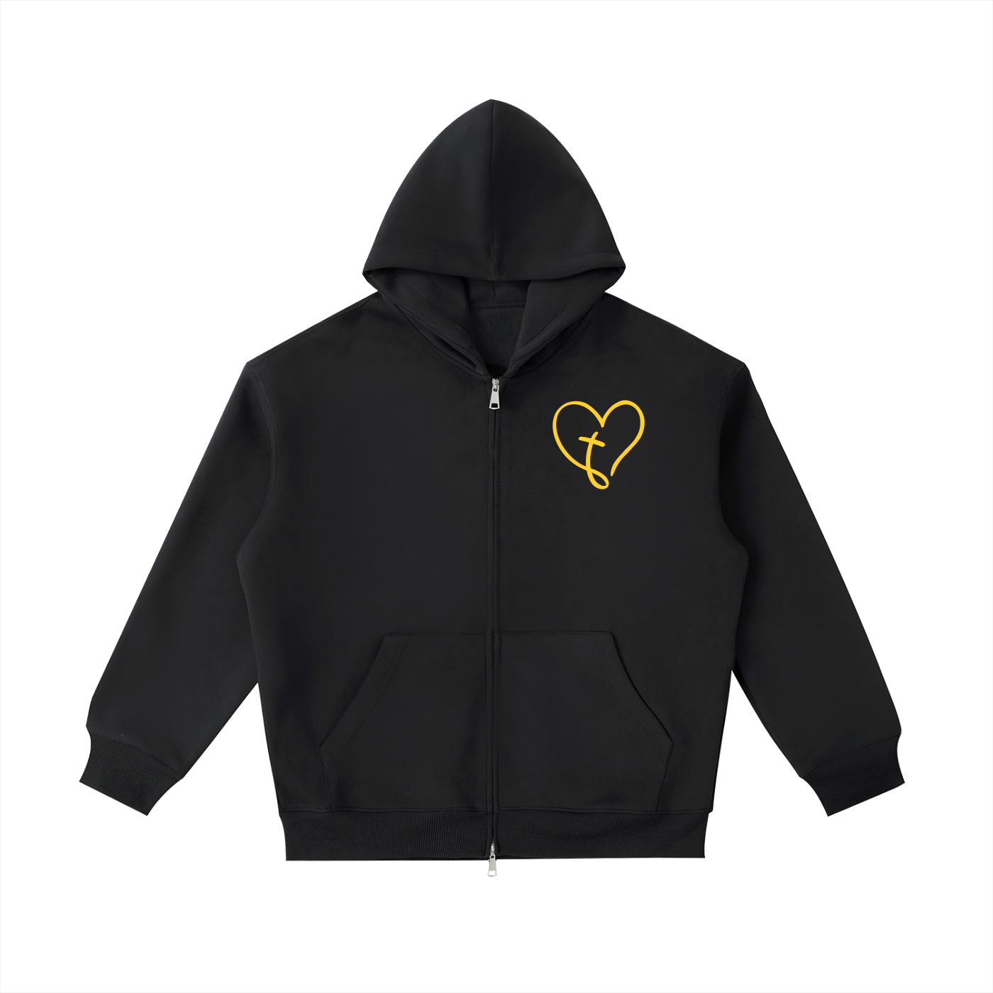 “Loved by Christ” Essential Heavyweight Hoodie [Black]